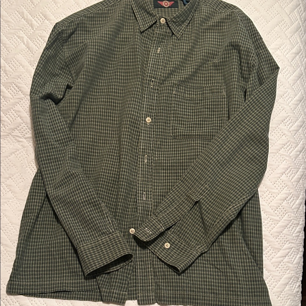 Men's Green Checkered Shirt